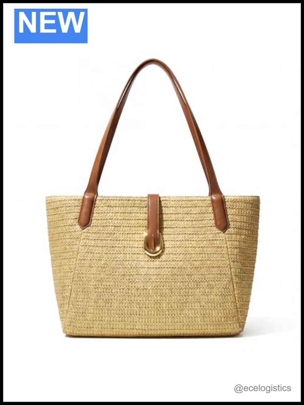 Straw Beach Tote Bag for Women – Boho Summer Shoulder Bag